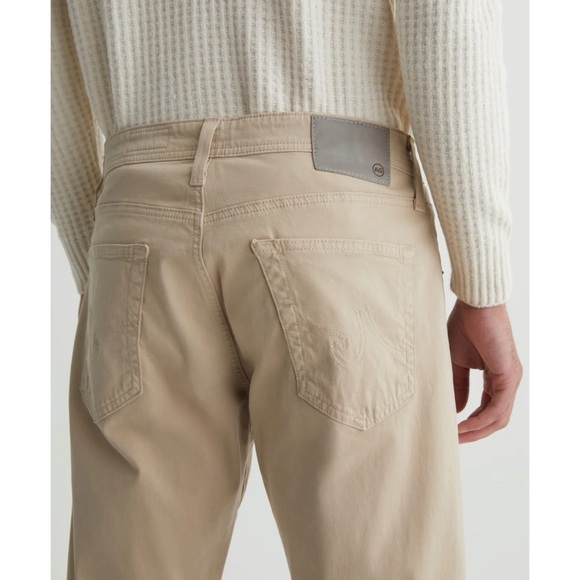 AG Adriano Goldschmied Everett SUD Sueded Slim Straight Pants in Chestnut 29x32 - Picture 15 of 15